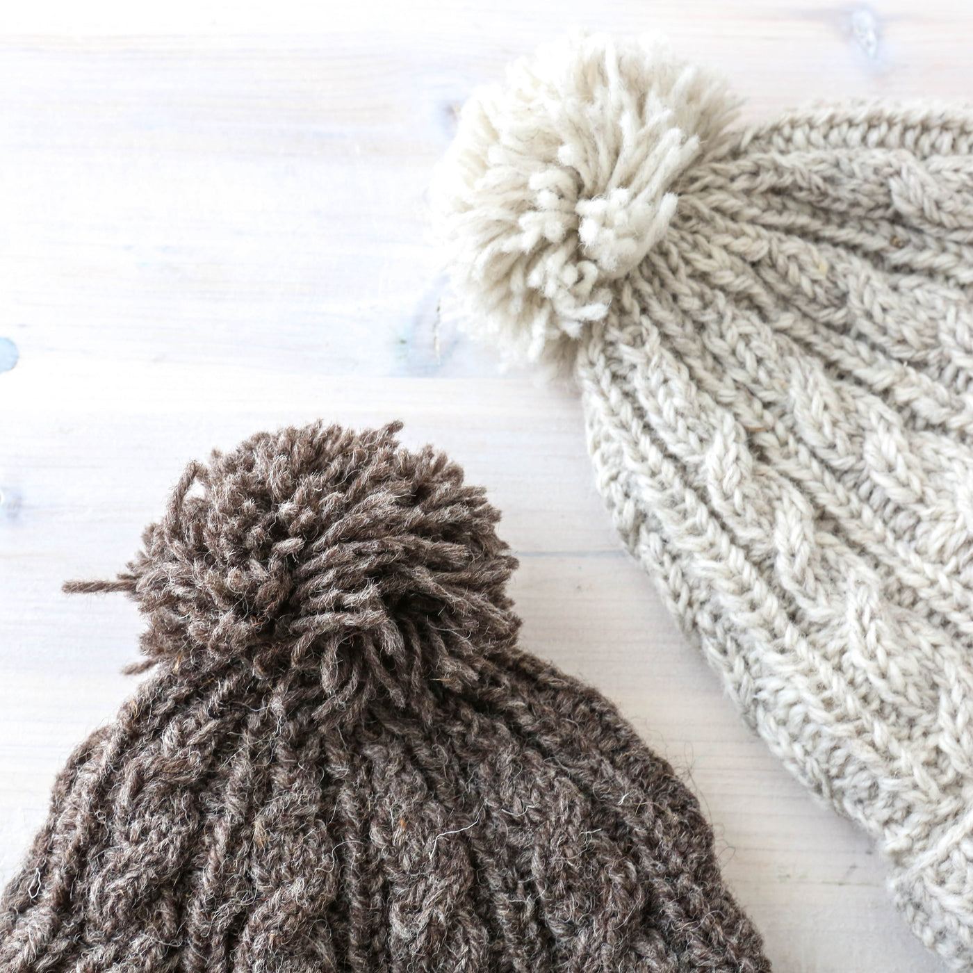 Cable Knit Bobble Beanie