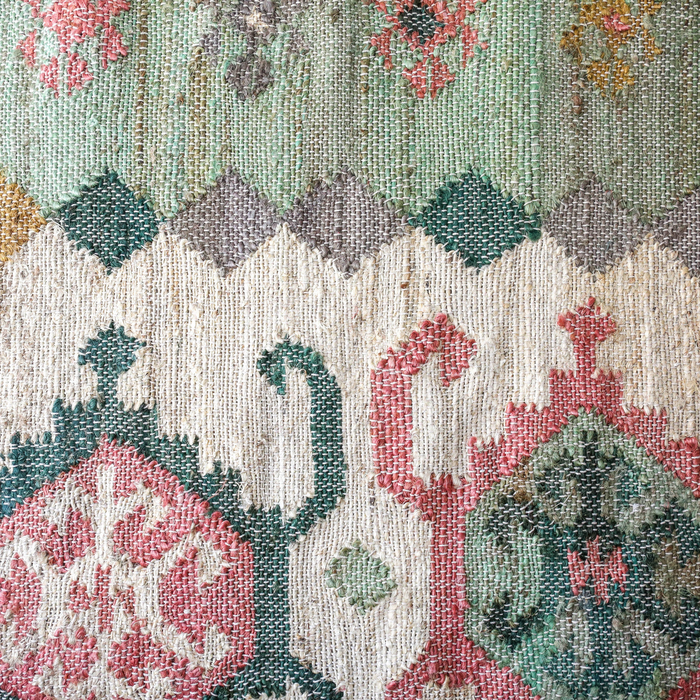 Teal and Pink Kelim Woven Rug - 120 x 180cm
