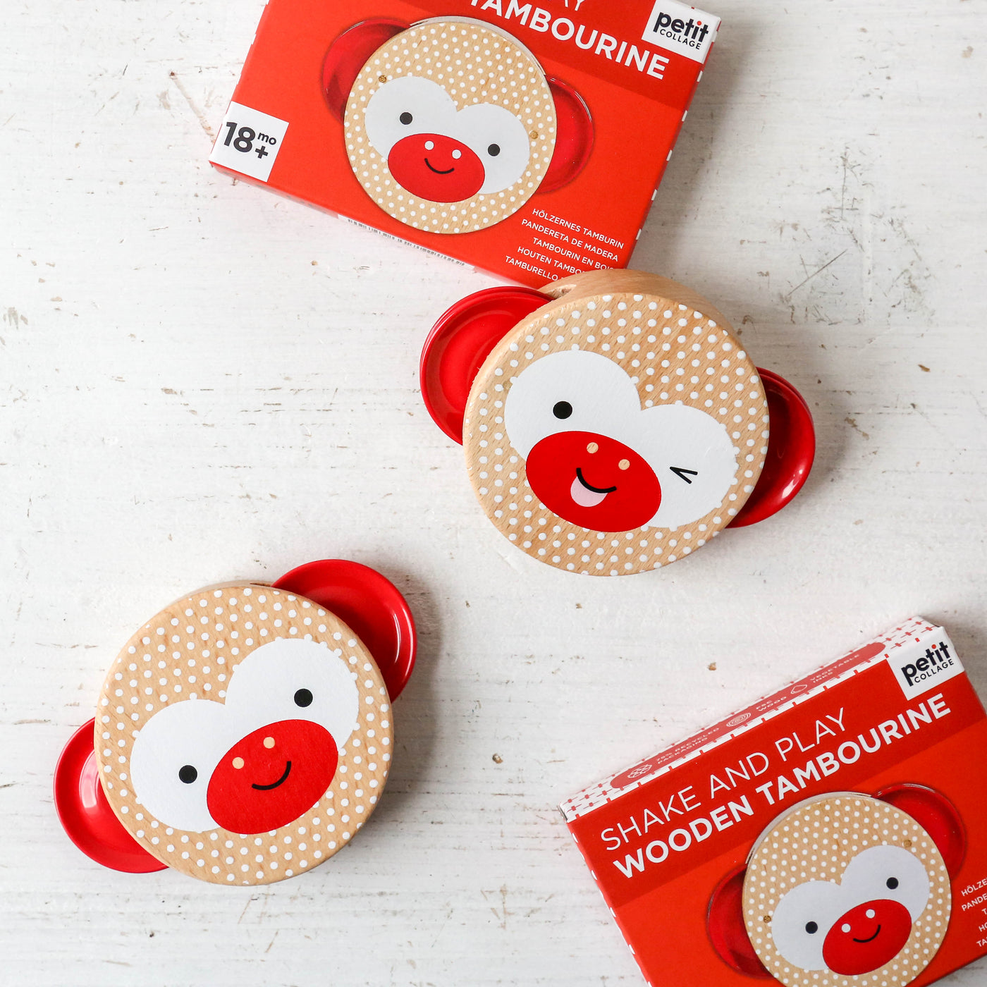 Shake and Play Wooden Tambourine