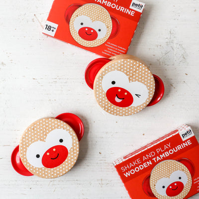 Shake and Play Wooden Tambourine