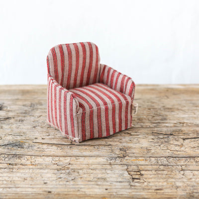 Maileg Chair for Mouse - Red Stripe