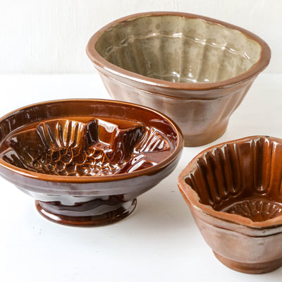 Vintage Stoneware Jelly Mould - Animal Design