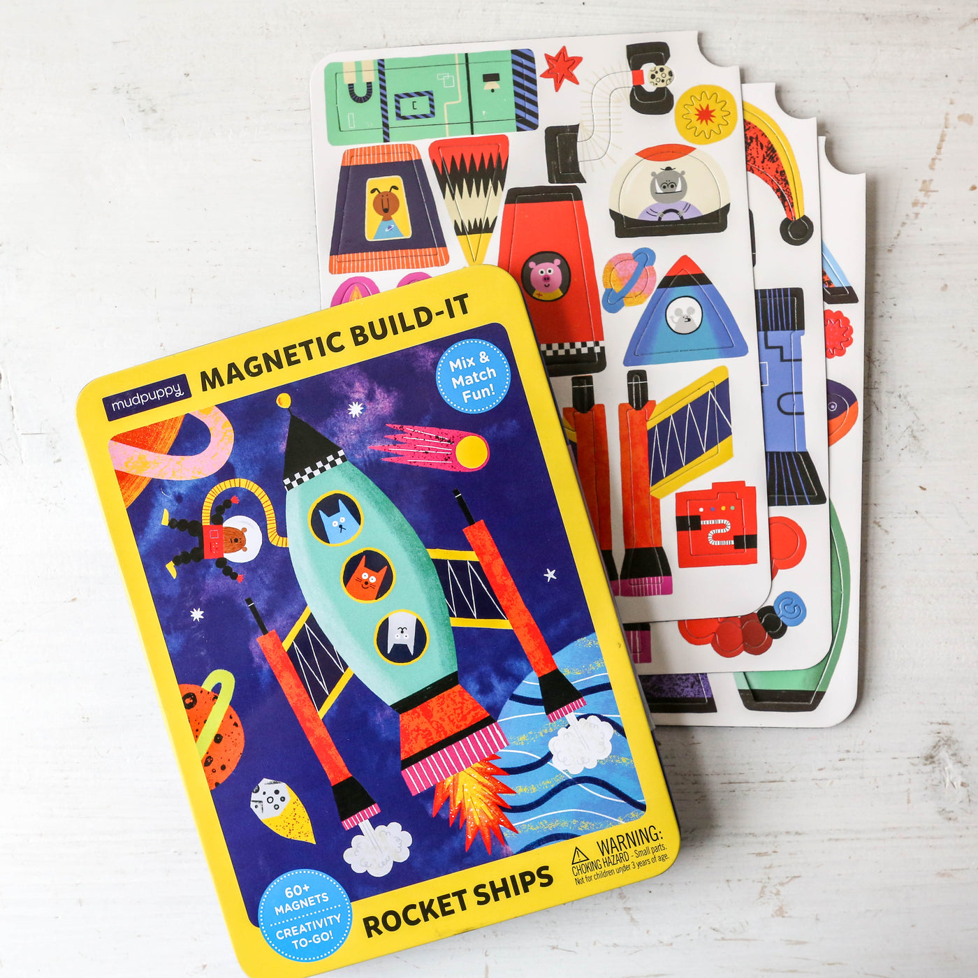 Rocket Ships Magnetic Build-it
