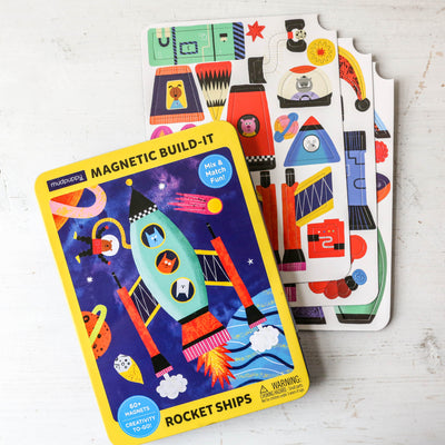 Rocket Ships Magnetic Build-it