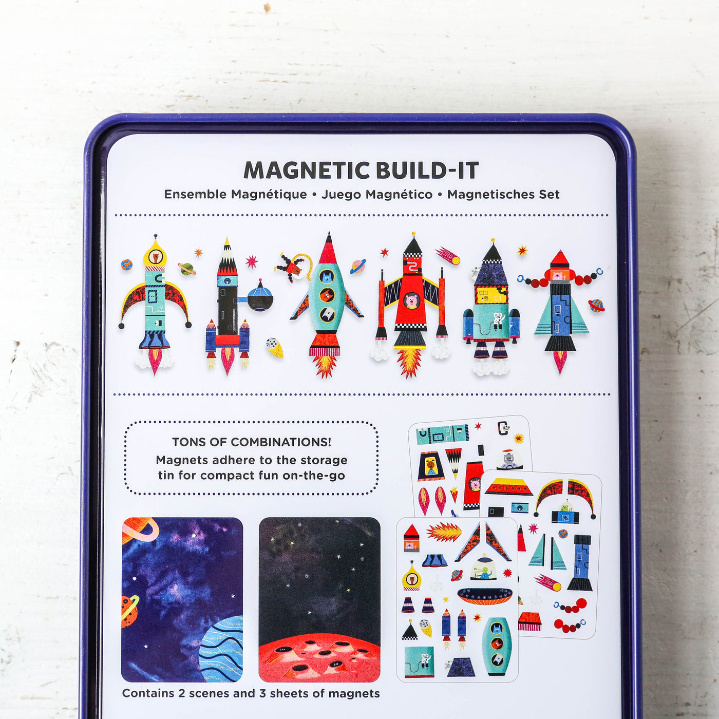 Rocket Ships Magnetic Build-it