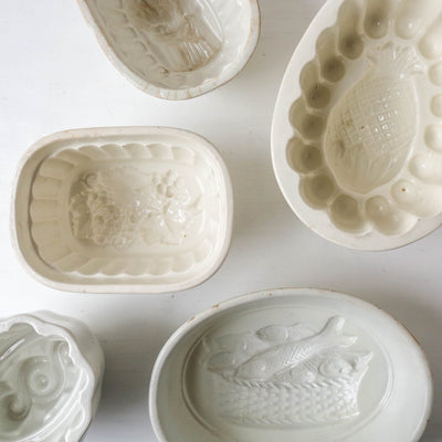 Vintage Ceramic Jelly Mould - Mixed Designs