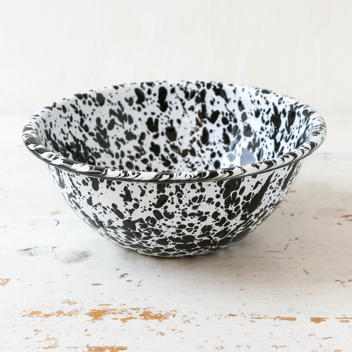 Splatter Enamel Small Serving Bowl