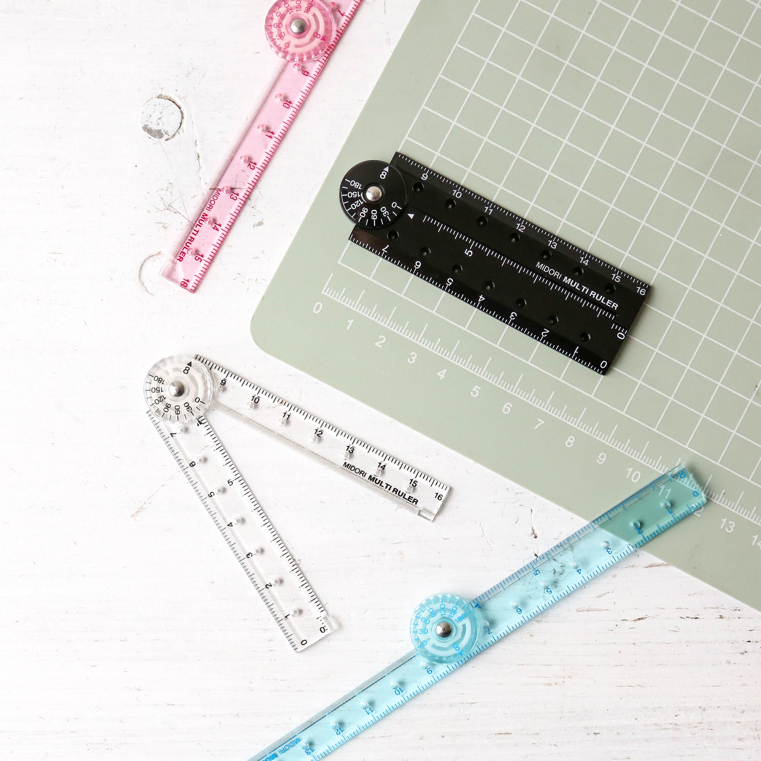 Midori Folding Multi Ruler - 16cm – Berylune