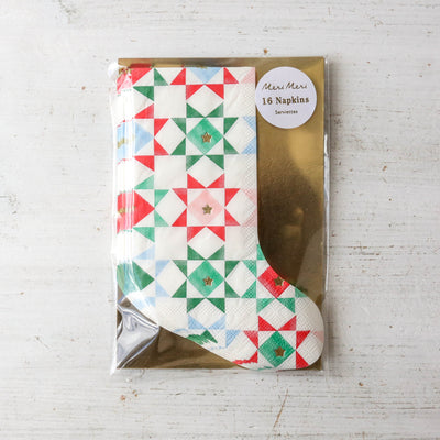 Patchwork Stocking Napkins