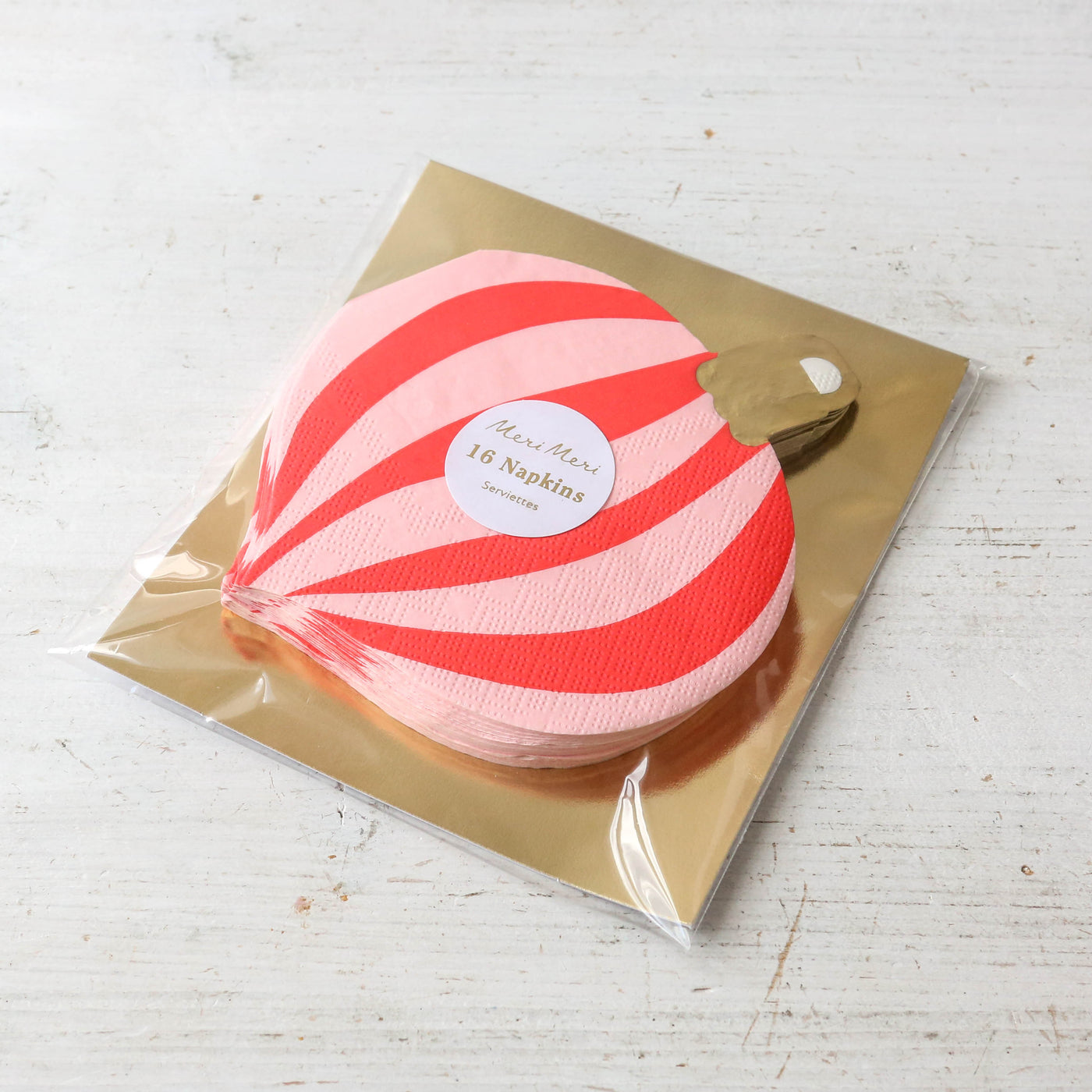 Striped Ornament Festive Napkins