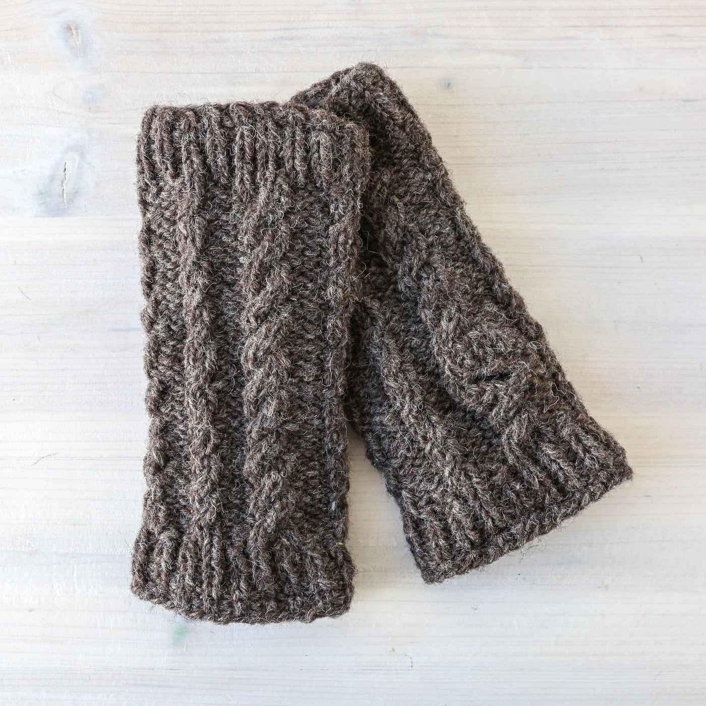 Cable Knit Hand Warmers