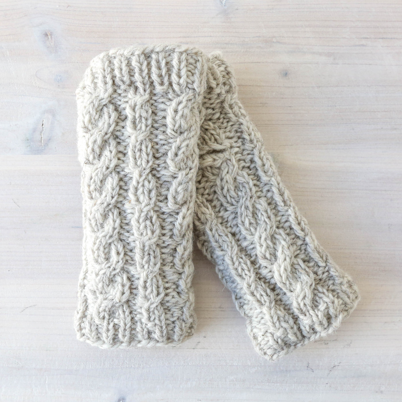Cable Knit Hand Warmers