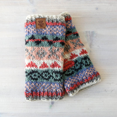 Hand Warmers - Fairisle Oatmeal