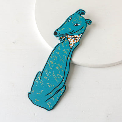 Dog Tails Leather Bookmark