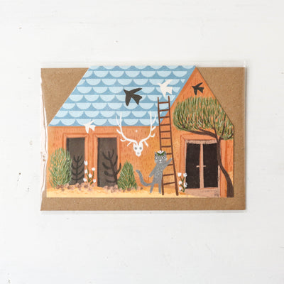 Georgia O'Kitty Cut Out House Card