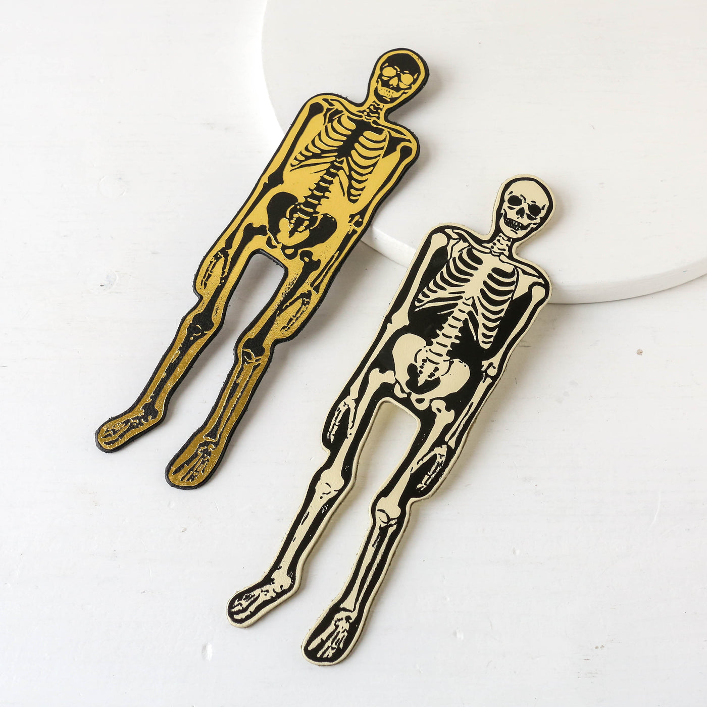 Skeleton Leather Bookmark