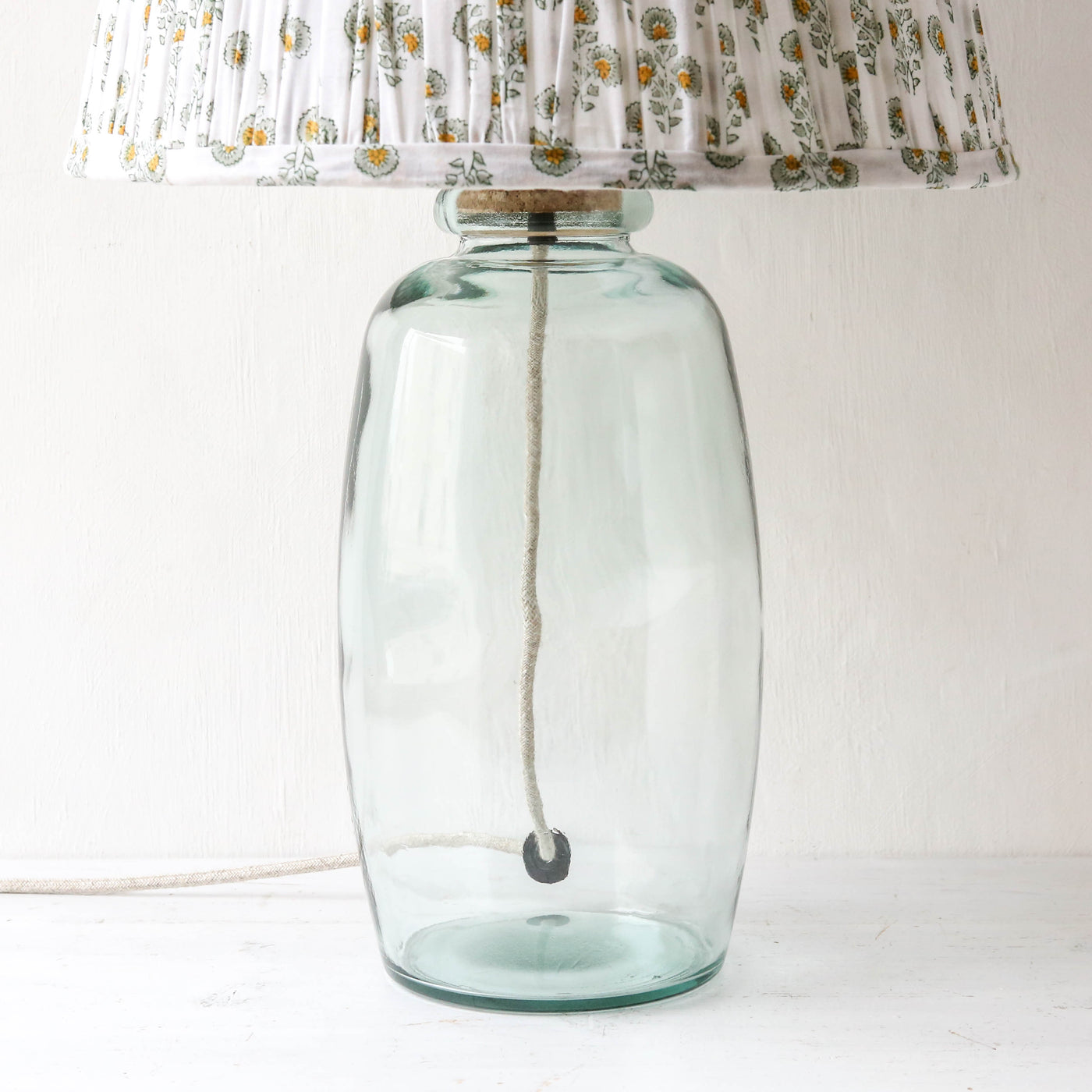 Tall Recycled Glass Lamp Base