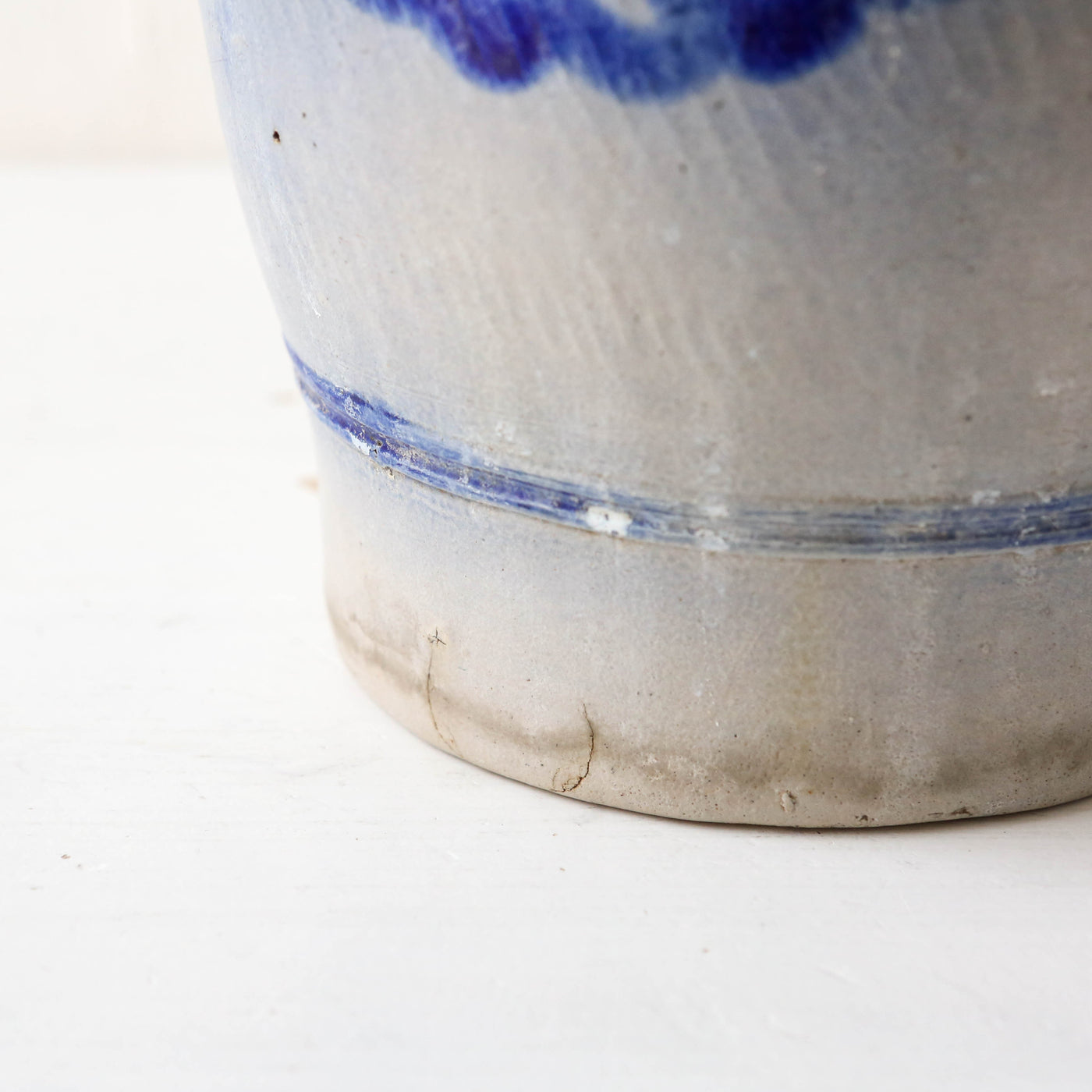 Vintage Alsace Salt Glazed Handled Confit Pot - Medium