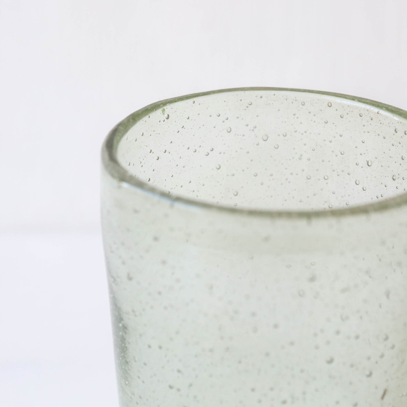 Rustic Glass Vase  - Wide
