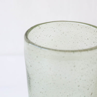 Rustic Glass Vase  - Wide