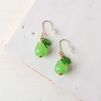 Tiny Pear Drop Earrings