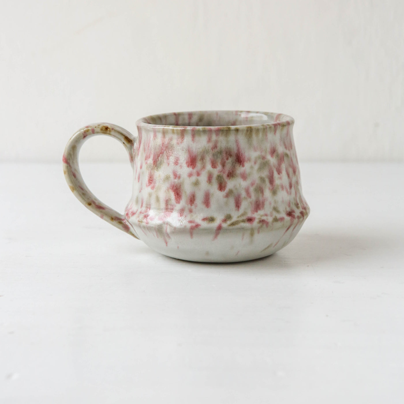 Kalmar Light Brown & Pink Glazed Mug