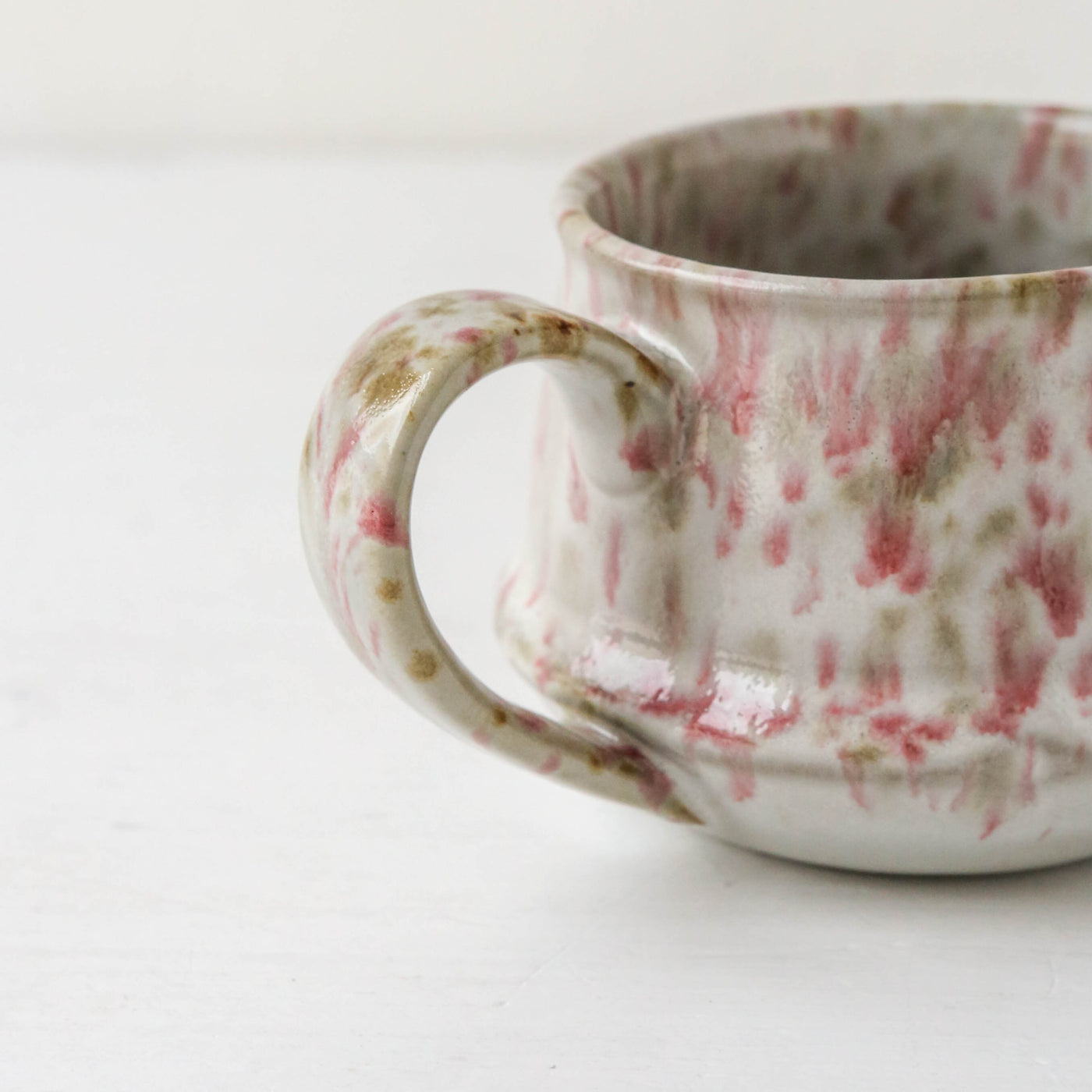 Kalmar Light Brown & Pink Glazed Mug