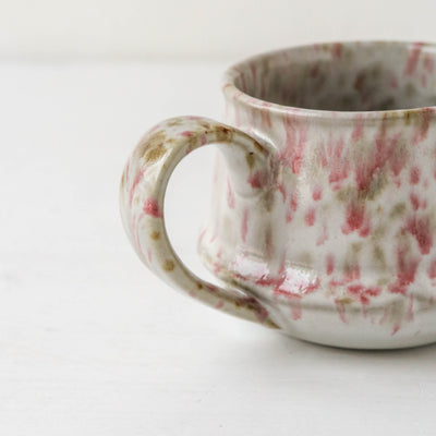 Kalmar Light Brown & Pink Glazed Mug