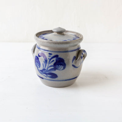 Vintage Alsace Salt Glazed Handled Pots - Small