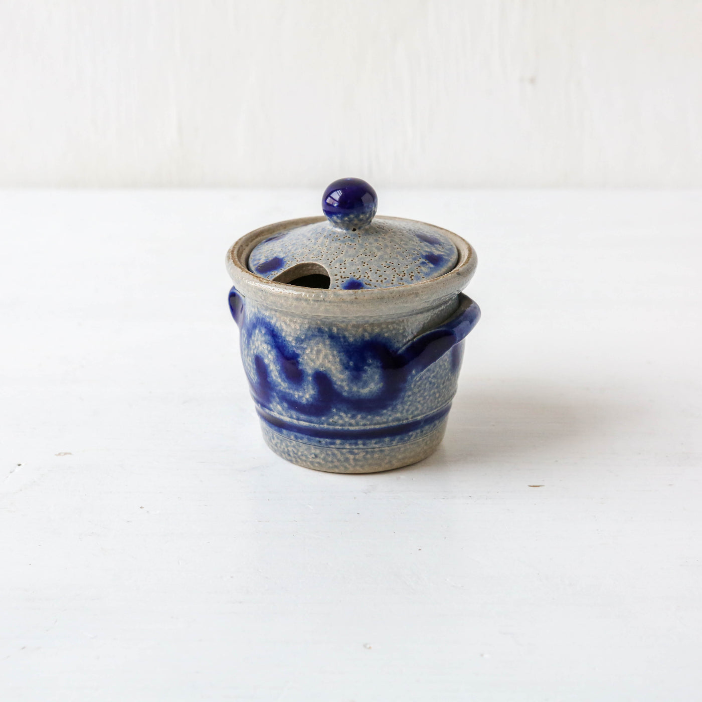 Vintage Alsace Salt Glazed Handled Pots - Small
