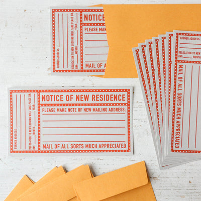 Change of Address Cards & Envelopes - Pack of 8