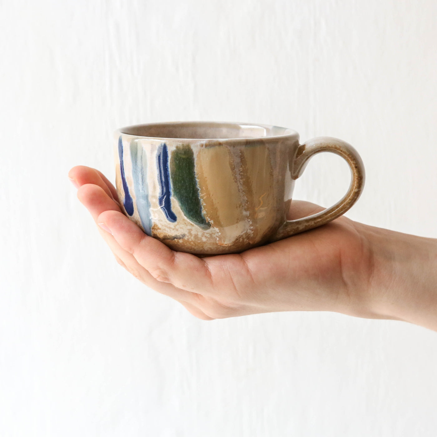 Trosa Textured Blue Glaze Mug