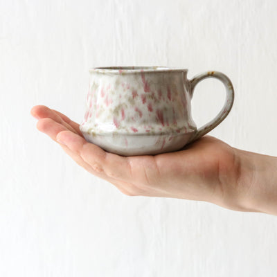 Kalmar Light Brown & Pink Glazed Mug