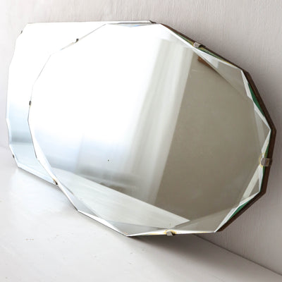 Vintage Mirror - Design 10 - Oval with Faceted Edge