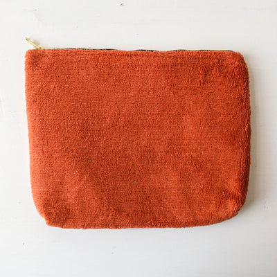 Soft Towelling Zip Pouch - 28 x 22cm