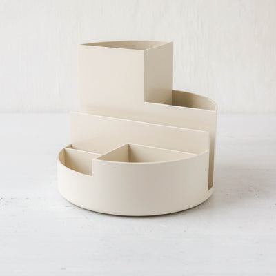 Retro Round Box Desk Organiser