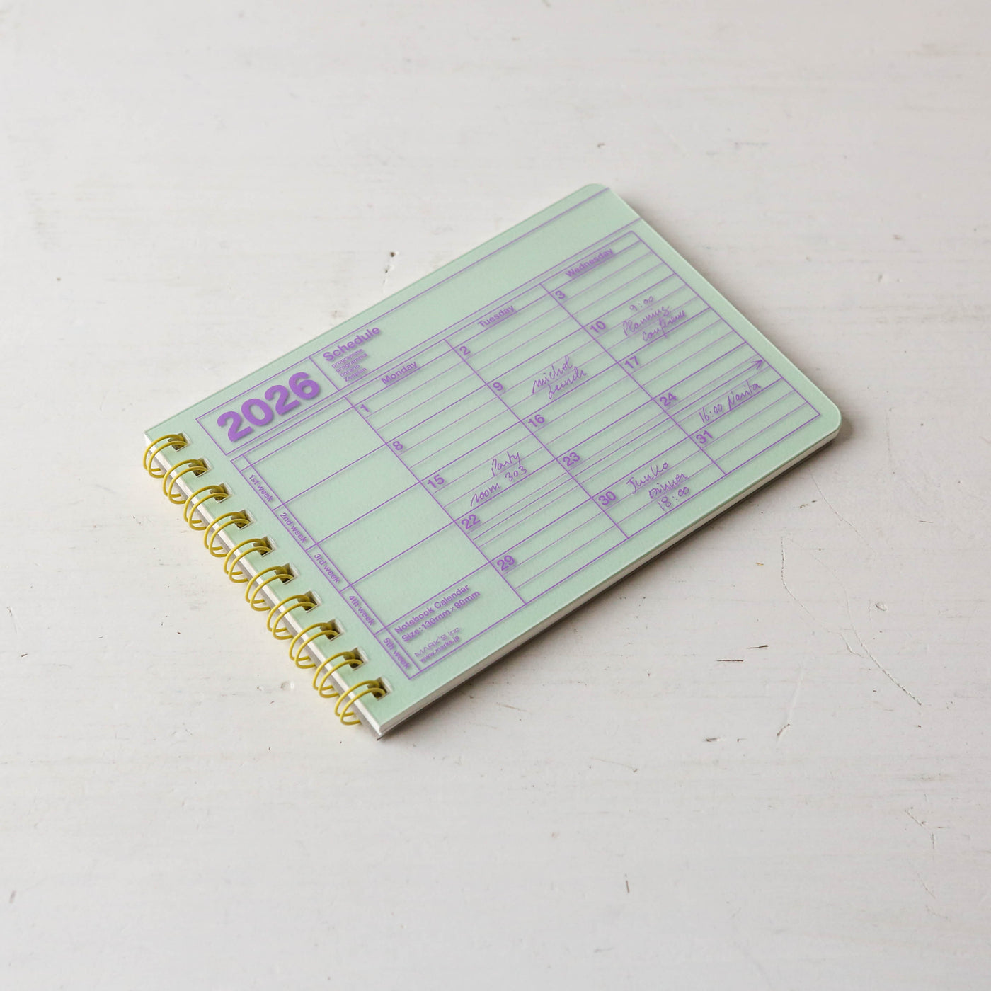 2026 XS Notebook Calendar