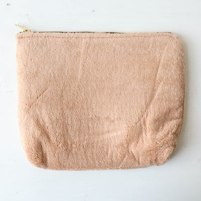 Soft Towelling Zip Pouch - 28 x 22cm
