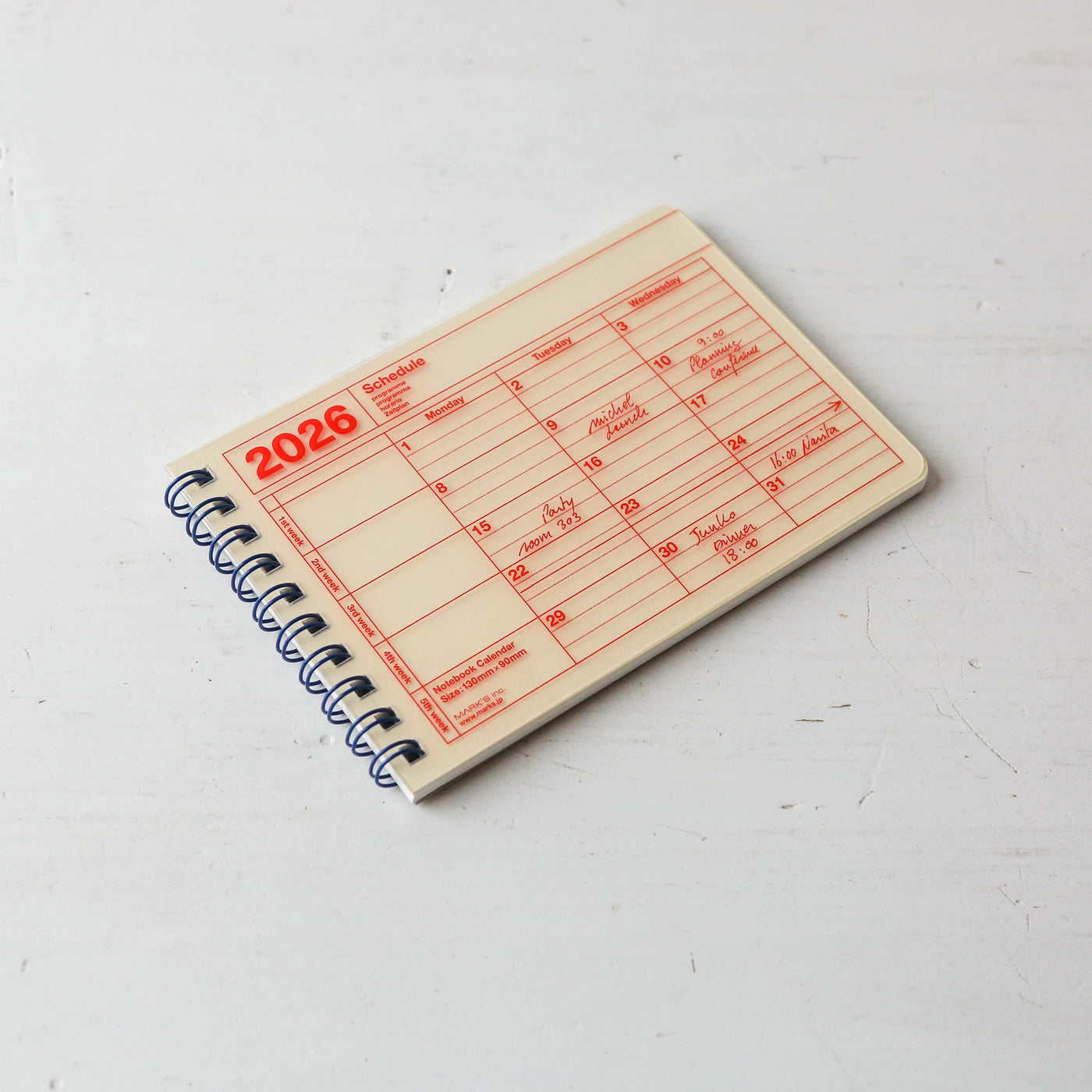 2026 XS Notebook Calendar