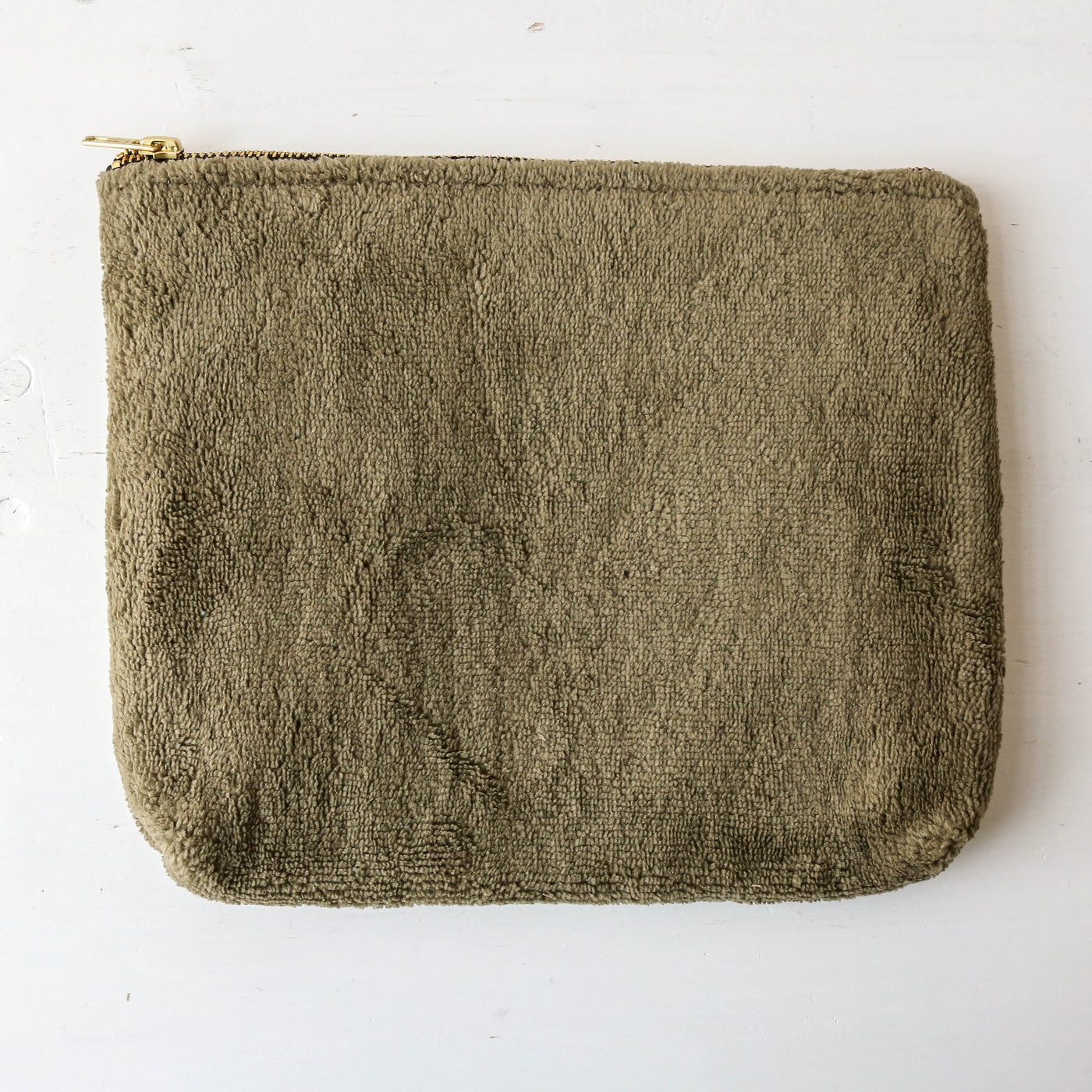 Soft Towelling Zip Pouch - 28 x 22cm
