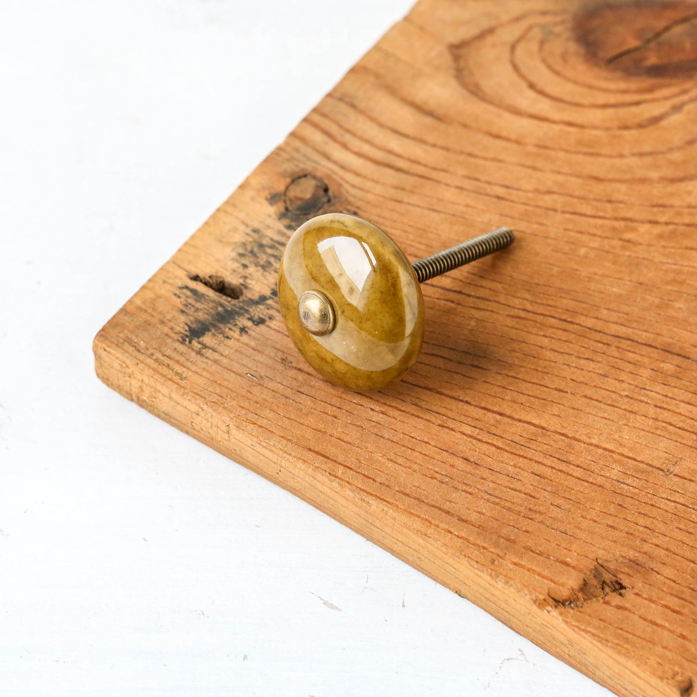 Ceramic Drawer Knob - Olive