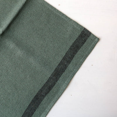Linen Cotton Stripe Tea Towel - Pigeon