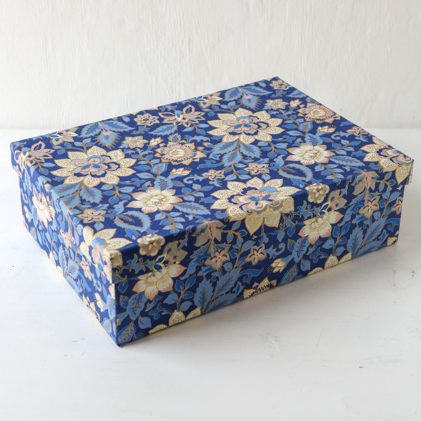 Squat Covered Box in Roja Midnight - Extra Large