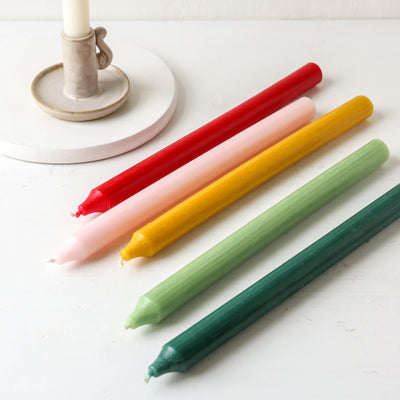 Tall Coloured Dinner Candle