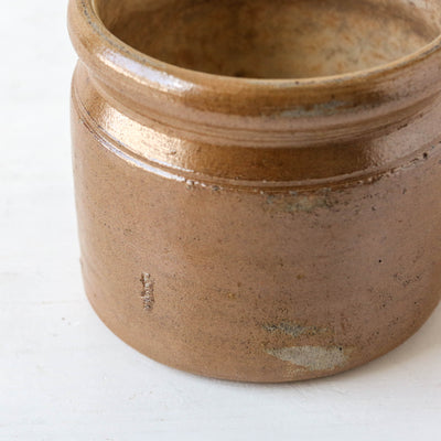 Vintage French Stoneware Confit Pot