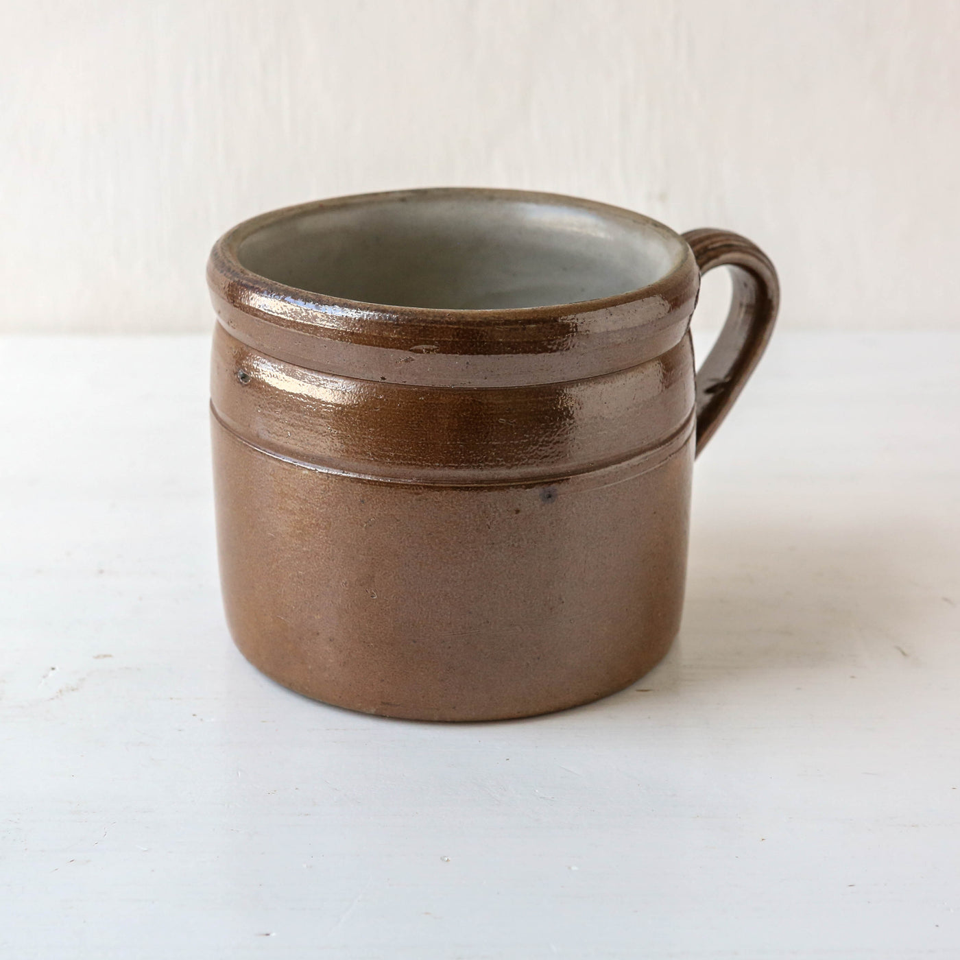 Vintage French Stoneware Confit Pot