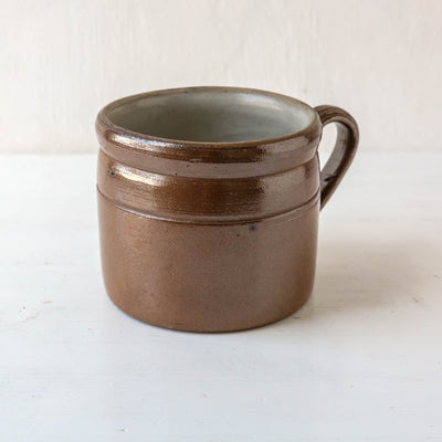 Vintage French Stoneware Confit Pot