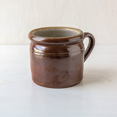 Vintage French Stoneware Confit Pot