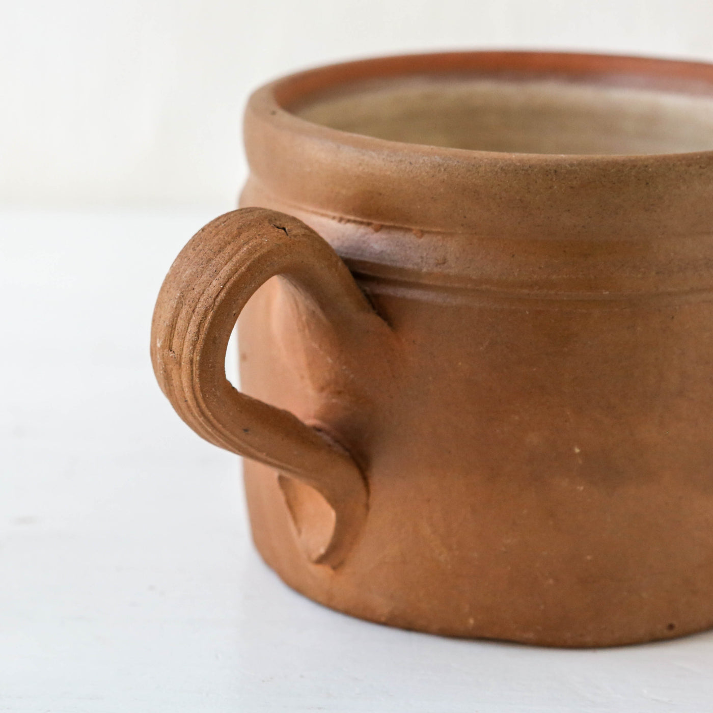 Vintage French Stoneware Confit Pot