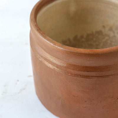 Vintage French Stoneware Confit Pot